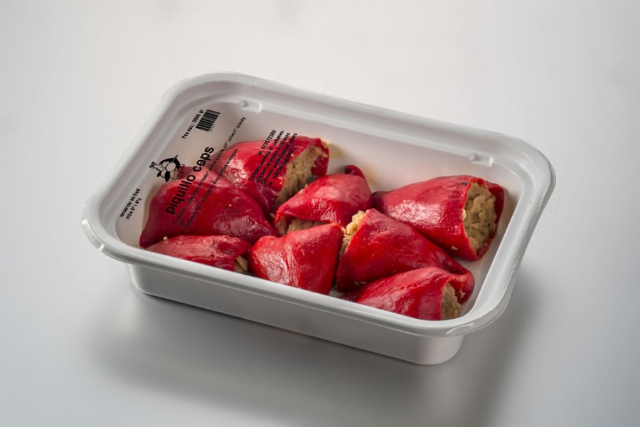 Pebrots de piquillo farcits de ceps
